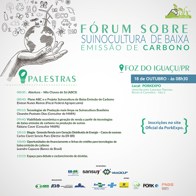Convite Fórum Suinocultura Pork Expo